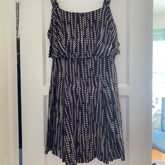 FP Black Paper Flower Print Mini Pleat Dress - Picture 3 of 4